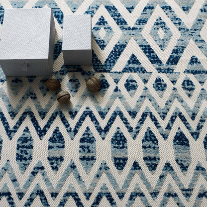Reflect Tamako Diamond and Chevron Moroccan Trellis 8x10 Indoor / Outdoor Area Rug by Modway
