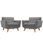 Engage Wood Armchair Set of 2 by Modway
