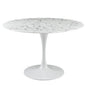 Lippa 48" Round Faux Marble Dining Table by Modway