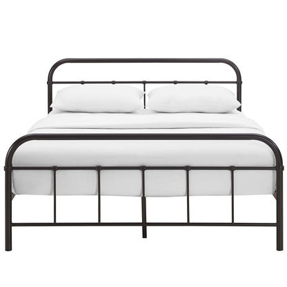 Maisie Stainless Steel Queen Bed Frame by Modway