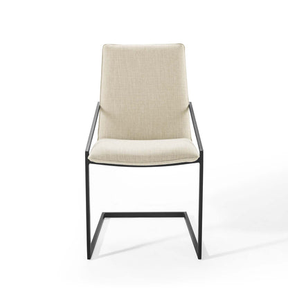 Pitch Upholstered Fabric Dining Armchair Set of 2 by Modway
