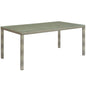 Conduit 70" Outdoor Patio Wicker Rattan Dining Table by Modway