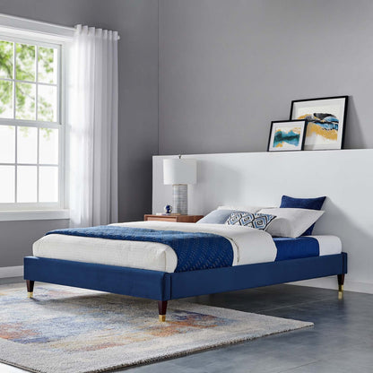 Harlow Performance Velvet Full Platform Bed Frame by Modway