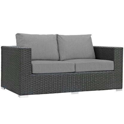 Sojourn Outdoor Patio Sunbrella¨ Loveseat by Modway