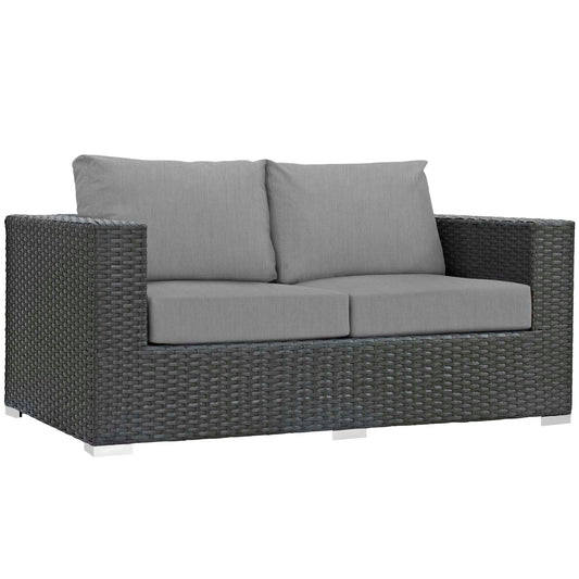 Sojourn Outdoor Patio Sunbrella¨ Loveseat by Modway