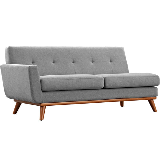 Engage Left-Arm Upholstered Fabric Loveseat by Modway