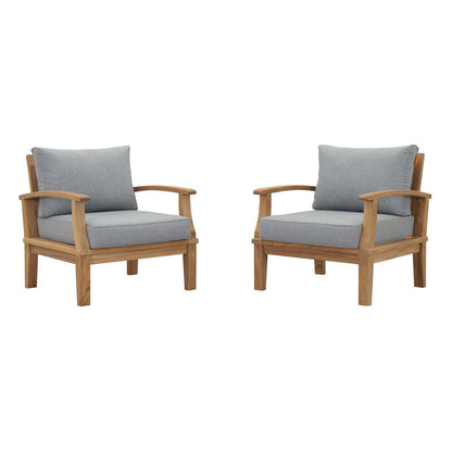 Marina 2 Piece Outdoor Patio Teak Set by Modway