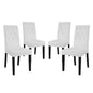 Confer Vinyl Dining Side Chair Set of 4 by Modway