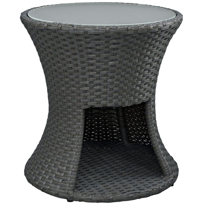 Sojourn Round Outdoor Patio Side Table by Modway