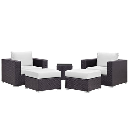 Convene 5 Piece Outdoor Patio Sectional Set by Modway