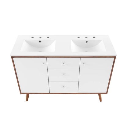Transmit 48" Double Sink Bathroom Vanity by Modway