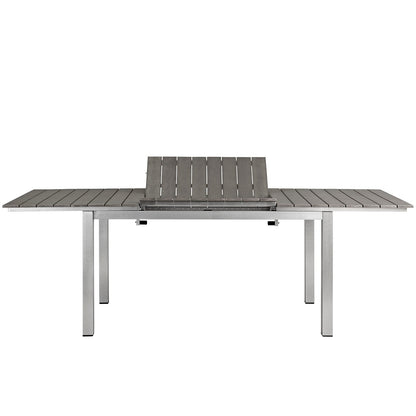 Shore Outdoor Patio Aluminum Dining Table by Modway
