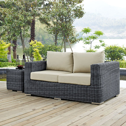 Summon Outdoor Patio Sunbrella¨ Loveseat by Modway