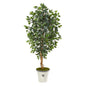 65"  Ficus Artificial Tree in Decorative Planter