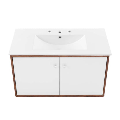 Transmit 36" Wall-Mount Bathroom Vanity by Modway