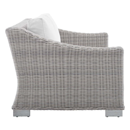Conway 4-Piece Sunbrella¨ Outdoor Patio Wicker Rattan Furniture Set by Modway