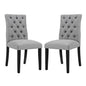 Duchess Fabric Dining Chair Set of 2 by Modway