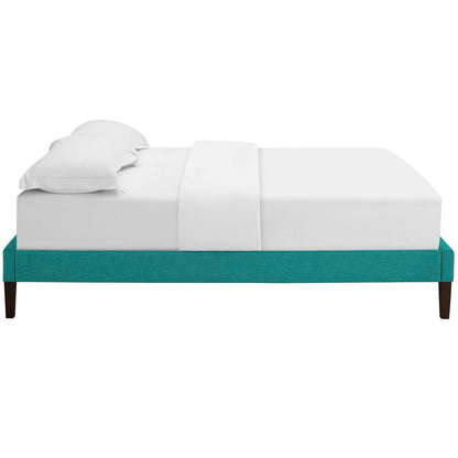 Tessie Fabric Full Bed Frame with Squared Tapered Legs by Modway