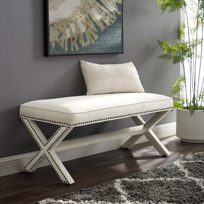 Rivet Performance Velvet Bench by Modway