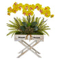 26"  Phalaenopsis Orchid, Fern and Succulent Artificial Arrangement