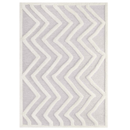 Whimsical Pathway Abstract Chevron Shag 5x8 Area Rug by Modway