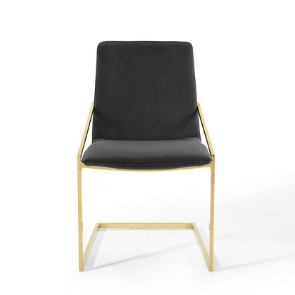 Pitch Performance Velvet Dining Armchair Set of 2 by Modway