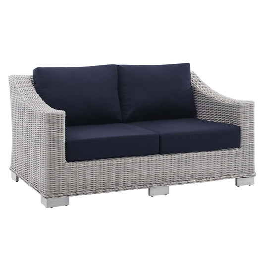 Conway Sunbrella¨ Outdoor Patio Wicker Rattan Loveseat by Modway