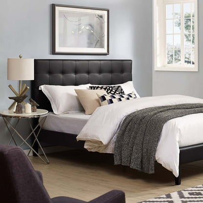 Paisley Tufted Upholstered Faux Leather King and California King Headboard by Modway
