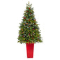 62' Snow Tipped Portl& Spruce Artificial Christmas Tree w/ Frosted Berries