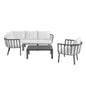 Riverside 6 Piece Outdoor Patio Aluminum Set by Modway