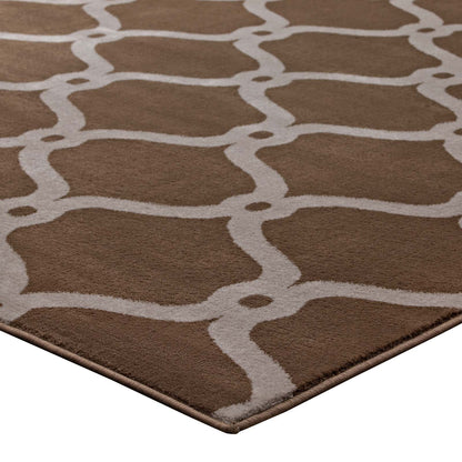 Beltara Chain Link Transitional Trellis 8x10 Area Rug by Modway