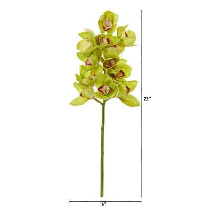 23" Cymbidium Orchid Artificial Flower (Set of 3)