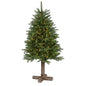 5' Napa Valley Pine Artificial Christmas Tree w/ 200 Warm White LED Lights