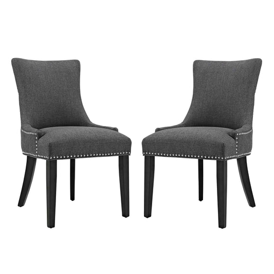 Marquis Fabric Dining Side Chair Set of 2 by Modway