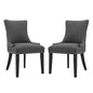 Marquis Fabric Dining Side Chair Set of 2 by Modway