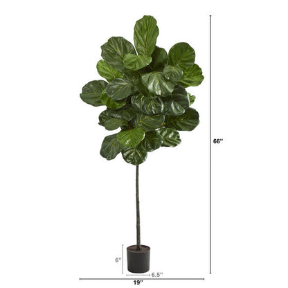 5.5' Fiddle Leaf Artificial Tree