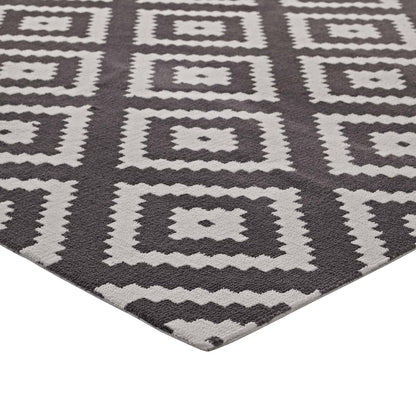 Alika Abstract Diamond Trellis 5x8 Area Rug by Modway