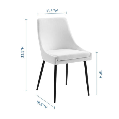 Viscount Upholstered Fabric Dining Chairs Set of 2 by Modway