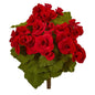 11"  Begonia Bush Artificial Flower (Set of 4)