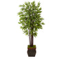 67" Bamboo Artificial Tree in Decorative Planter