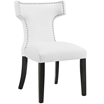 Curve Vegan Leather Dining Chair by Modway