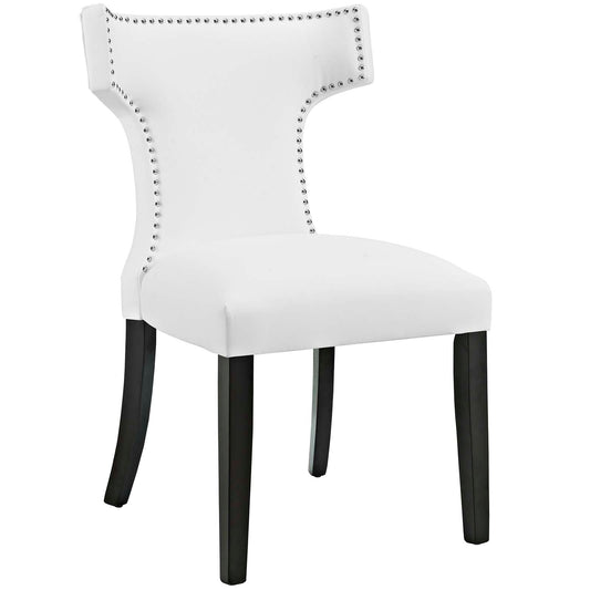 Curve Vegan Leather Dining Chair by Modway