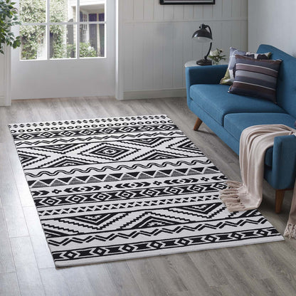 Haku Geometric Moroccan Tribal 5x8 Area Rug by Modway