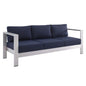 Shore Sunbrella¨ Fabric Aluminum Outdoor Patio Sofa by Modway