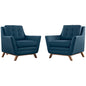 Beguile 2 Piece Upholstered Fabric Living Room Set by Modway