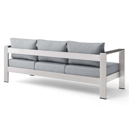 Shore Outdoor Patio Aluminum Sofa by Modway