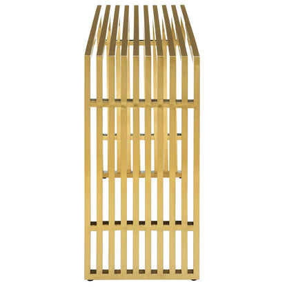 Gridiron Stainless Steel Console Table by Modway