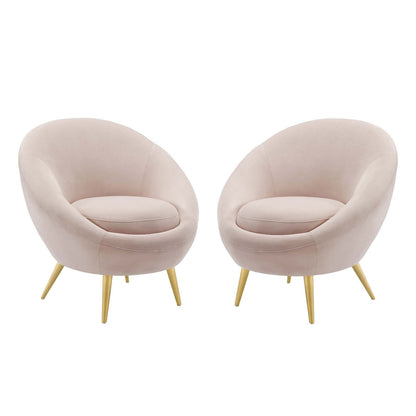 Circuit Performance Velvet Accent Chair Set of 2 by Modway