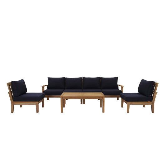 Marina 7 Piece Outdoor Patio Teak Set by Modway