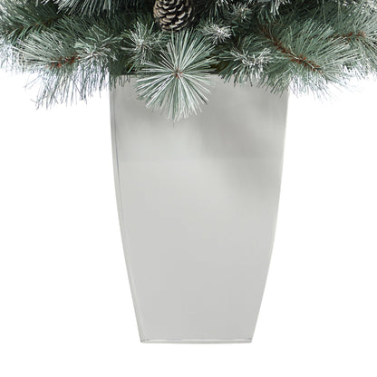 3.5' Frosted Tip British Columbia Mountain Pine Artificial Christmas Tree